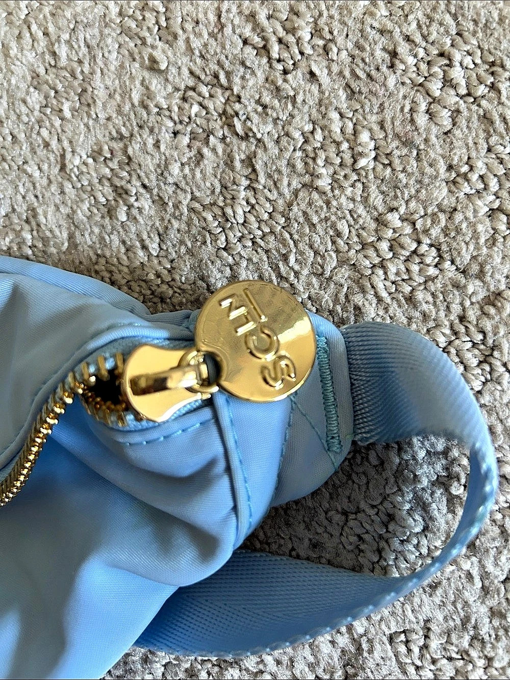 Stoney Clover Lane Blue Embroidered Belt Bag Like New - Picture 4 of 4